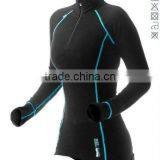 100%merino Wool Womens Zip Top thumbnail-1