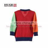 Long Sleeve V Neck 100% Cotton New Design Girl Sweater thumbnail-2