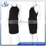 Women's Sling Summer Solid Elegant Dress thumbnail-4