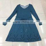 Women Cheap Long Sleeve Dot Print Dress Stock Apparel thumbnail-1