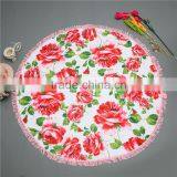 2017 Hot Sale Soft High Quality Printed Round Beach Towel Women Shawls thumbnail-5