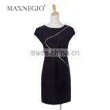 Ladies Office Dresoffice Work Wear Knee Length Casual Dress thumbnail-3