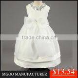 MGOO High End Custom Made Girls Dresses White Crystal Party Kids Dresses With Organza Ball Gown Dress MGT001-1 thumbnail-1