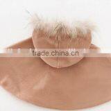 Latest Western Winter Children Girls Faux Fur Hooded Cape Poncho thumbnail-5