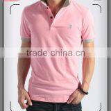 Mens Cotton Pique Short Sleeve Emboridery Polo Tshirts 201306 thumbnail-1