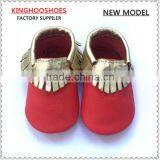 Wholesale New Products for 2015 Soft Sole Genuine Leather Baby Shoes With Different Colors Moccasin Baby Shoes thumbnail-1
