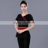 Custom Juqian Brand Chantilly Cotton and Polyester Mix Beauty SPA Uniform Suit thumbnail-2