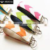 Personalized Monogram Chevron Key Fob thumbnail-1