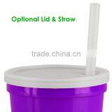 USA Made 12 oz Smooth-Sided Transparent Stadium Cup - Comes With Your Logo thumbnail-4