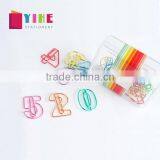 Multi Color Planner Paper Clip Stainless Steel Plating Figure Shape Paper Clip thumbnail-1