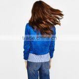 Hot Sale Womens Cool Diagonal Zipper Lightweight Faux Suede Biker Jacket thumbnail-4