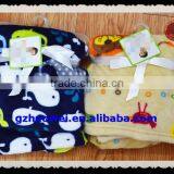 Animal Pattened Soft Thick Coral Fleece Baby Blanket