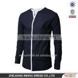 New Style Shirt Design for Men Fashion Clothing Popular Shirt no Collar for Men thumbnail-3