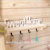 Sweet Home White Hanging Shelf Wooden Clothes Tree thumbnail-1