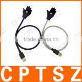 Creative Gift Palm Type Flexible Tube Metal Lazy Mobile Phone Bracket Charging Data Cable thumbnail-1