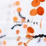 Felt Orange and Black Halloween Garland, Bat Garland, Halloween Decorations thumbnail-1