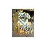 Luxury 2 Seat Yellow Roofed Wicker Beach Chair & Strandkorb For Hotel Garden thumbnail-1