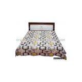 Hemp Bed Sheet In Irregular Stripes thumbnail-1