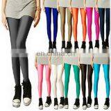 Multi Colors Pure Color Fluorescent Leggings For Ladies Trendy Leggings thumbnail-1