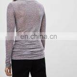 High Quality Clothing Manufacturers Ladies Polyester Spandex Blouse Wholesale Fashion Clothing NT7005 thumbnail-4