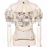 Steampunk Long Sleeve Shirt With Choker-collar thumbnail-1