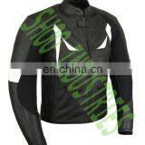 FactoryExtreme Pressido Mens Black Hoodie Biker Leather Jacket thumbnail-5