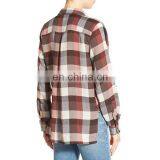 Wholesale Women Blouses & Shirts Spread Collar Casual Style Long Sleeve Shirt thumbnail-3