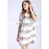 Floral Digital Printed Silk Crepe de Chine Dress thumbnail-3