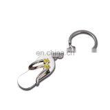 Metal Shoe Key Chain Polished Sandal Shape KeyChain