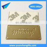 Best adhensive metal plate with company logo /Embossed brass plate