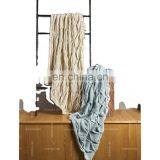2020 Home Textile New Home Fashion Pleat Hand Made Throw Acrylic Customers King Size Blanket