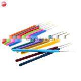 13 Muti-color Aluminium Crochet Hook Set Knitting Needle With Rubber All Size thumbnail-4