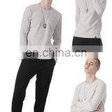 Custom Blank 100 Soft Cotton Long Sleeve Casual Blank Mens Crew Neck T-shirt thumbnail-4