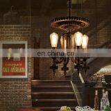 Retro Iron Industrial Chandelier Vintage Hanging Lamp thumbnail-2