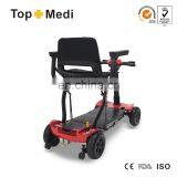 Fashion Lightweight One Key Folding 4 Wheels Mobility Scooter for Sale thumbnail-4