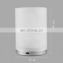2020 New Design LED Cylinder Restaurant Decorative Lights DC5V Aluminium Acrylic Hotel Room Table Lamp thumbnail-5