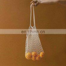 Cost Effective Custom Mesh Foldable Reusable Grocery Ladies Shoulder Hanging Food Cotton Bag thumbnail-2