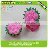 Pretty Flower Shaped Puzzle Rubber Eraser for Girl thumbnail-1