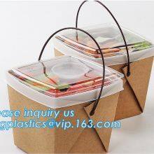 Fast Food DelivFood Grade Flat Collapsible Kids Plastic Foldable Silicone Plastic Food Storage Container Bento Lunch Box thumbnail-4