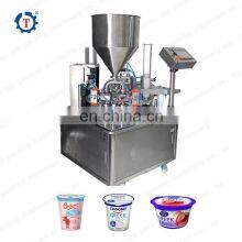 Hot Sale Oral Liquid Jam Tomato Sauce Plastic Cup Filling and Lid Sealing Machine