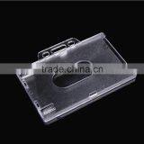 Hard Plastic Transparent Horizontal Clear id Badge Card Holder Cover Quality Choice thumbnail-2