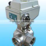 KLD1500 3-way motorised Ball Valve(stainless steel) for water treatment, process control, industrial automation