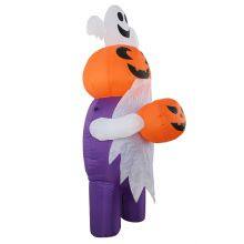 Inflatable Grim Reaper With Inflatable Haunted House – Spooky Halloween Display thumbnail-2