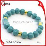 New Gold Chain Design for Men Wristband Cat's Eye Opal Beads Bracelet Bangle thumbnail-3