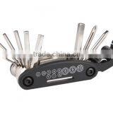 Germany 16-in-1 Multifunctional High Quality Alloy Steel Cycling Bicycle Repair Tools Black Bike Combined Tool thumbnail-3