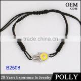 Lovely Cute 925 Sterling Silver Fabric Bracelet Shell Women Bracelet thumbnail-6