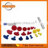High Quality PDR Dent T Bar Slide Hammer With 19pcs Pull Tabs