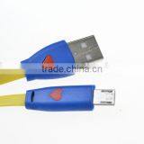 2015 Hot Selling Smile Face V8 Micro Usb Data Cable For Samsung Mobile Pone Micro USB Cable With Led thumbnail-1