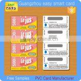 Plastic/ Paper Pin Number Scratch Card Printing