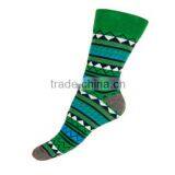 Red Zigzag Man Combed Cotton Socks thumbnail-1